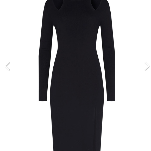 BCBGMAXAZRIA CUTOUT TURTLENECK DRESS, Size M, New with Tags - Picture 6 of 6